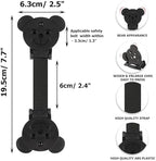 Anti Escape Strap Lock Baby Harness Chest Clip, Baby Safety Strap Prevent Children/Kids Taking Their Arms Out of High Chairs/Strollers/Baby Reins(2 Pack, Bear-Shaped)