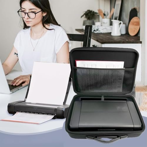 Hard Travel Case TR160 TR150 iP110 Wireless Mobile Printer, Wireless Mobile Printer Case, Precise Fit for Your Printer, Comfortable to Carry