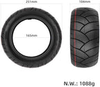 11" 100/55-6.5 Rubber Heavy Duty Explosion-proof Tubeless Tire Replacement for 90/65-6.5 Tyre Electric Scooter ATV, UTV, Mobility Scooter, POV Wheel Parts (1)
