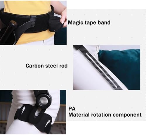 Hands-Free Knee Crutch - Lightweight Bionic Walking Assistant for Non-Weight Bearing Injuries, Pain-Free Cane Alternative for Below The Knee Support, Medium Left Leg