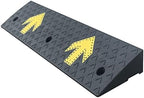 Heavy Duty Threshold Ramp 2 3 4 5 6 Inches Rise, Driveway Curb Rubber Wheelchair Transition Ramp, Garage Entry Ramp Easy to Fix (4Cm (1 5/8In) Rise)