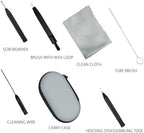 10 PCS Hearing Aid Cleaning Kits Hearing Amplifier Brush Tools Earbuds Headphones Airpods Cleaner Brush Kits with Case
