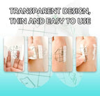 120 Pcs Self Adhesive Heel Anti Wear Sticker, Waterproof Self-Adhesive Heel Protectors for Prevent Heels Rubbed and Discomfort, Invisible Thin Pads, for High Heels Sports Shoe, Transparent