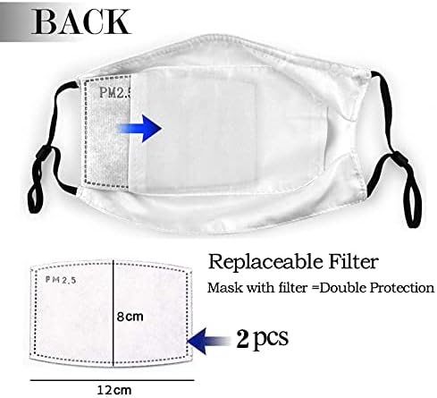 Washable Reusable Stylish Face Mask For Women With 5-Layer Filter Cute Pattern Cloth Face Mask