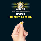 Halls Minis Honey Lemon Flavor Sugar Free Cough Drops, 48 Drops