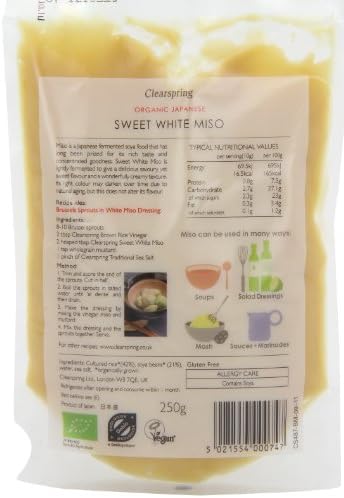 Clearspring Organic Sweet White Miso (250g) - Pack of 2