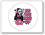 No you Hang up, Custom Edible image for cakes. Make your Own Cake Toppers, Different sizes, Birthday Cake Topper, Bento cake,Halloween spooky scary movie theme.