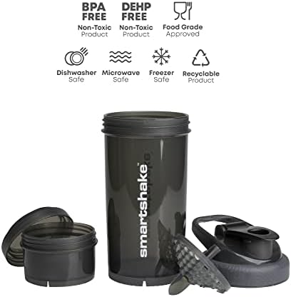 SmartShake Revive, 25 oz Shaker Cup, Black