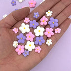 Royal Icing Blossoms | Mini Edible Flowers | Edible Roses | White Wedding Flowers | Cake Sprinkles | Bulk Sprinkle Mix | by Simply Sucré (54 Flowers, Fairy Blossoms)