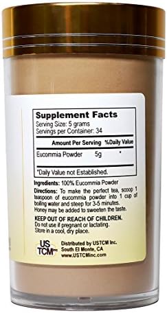 Eucommia Bark Powder Du Zhong 杜仲粉 Fine Powder (6oz)