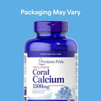 Puritan's Pride Triple Strength Coral Calcium 1500mg with Bone-Active™, Dietary Supplement for Heart, Nerve, and Muscle Support, 2 Month Supply, 120 Rapid Release Capsules
