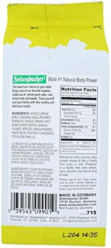 Seitenbacher, Muesli No1 Natural Body Power, 16 Ounce