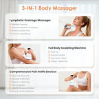 Body Sculpting Machine, Lymphatic Drainage Massager & Anti Cellulite Massage Tool, Helps Reduce Stretch Marks & Cellulite, Targeted Relief for Sciatica, Nerve, Hip, Joint & Muscle and Lower Back Pain