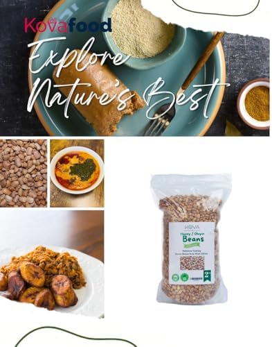 Kovafood West African Honey Beans, Sweet Beans, Ooloyin, 2 LBs