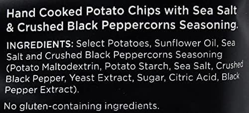 Kettle Chips Sea Salt & Crushed Black Peppercorns, 150 g