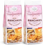 Mini French Pancakes Made in France, Individually Wrapped Pancake Bites, Soft European Style Breakfast Snack, 50 Pancakes Total (Pack of 2)