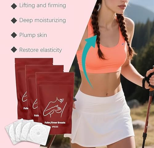 New Breast Patches Natural Breast Enhancement Solution Designed Specifically for Women 40+, Natural Lift Support