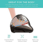 Best Choice Products Shiatsu Foot Massager for Pain Relief, Plantar Fasciitis, Neuropathy, Blood Circulation, Remote Control w/Compact Design - Gray