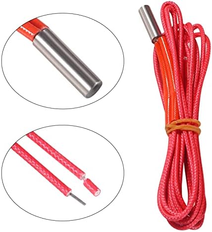 DIANN 5pcs 12V 40W Heater Cartridge 1m Cartridge Heater for 3D Printer Creality Ender 3, CR-10 Series, Prusa i3