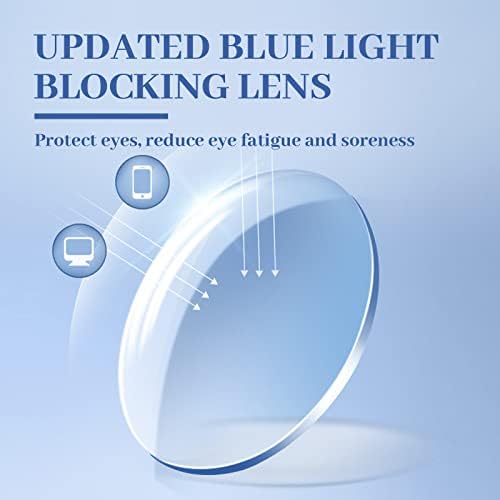 LUFF 4Pcs Anti-Blue-ray Reading Glasses Portable Ultra-Light Readers (1.25X)