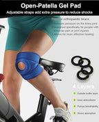 Knee Brace for Women Men Knee Braces for Knee Pain, Patellar Tendon Support Strap for Meniscus Tear, Compression Sleeve for Knee Pain, Fit Under 170 lbs (Blue)