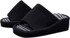 MTFBQ House Orthotic Slippers Women Plantar, Open-Toed Platform Slippers for Indoor Use, Massage Correction Fat Burning Slimming Casual Shoes, Comfortable and Non-Slip, Cute Novelty Gift