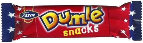 5 Bars x 40g of Fazer Dumle Snacks - Original - Finnish - Milk Chocolate with Soft Toffee filling
