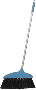 LIFKOME Heavy Duty Lobby Broom with Handle Soft Bristles for Efficient Indoor Cleaning for Homes and Garages Antihair Wrap Design for Easy Maintenance