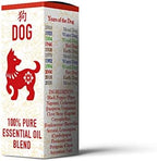 Mystix London | Dog - Chinese Zodiac Essential Oil Blend 10ml - for Diffusers, Aromatherapy & Massage Blends | Perfect as a Gift | Vegan, GMO Free