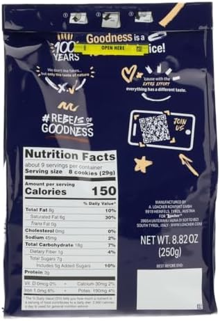 Loacker Quadratini, Chocolate Wafer Cookie, 8.82 Ounce Pack