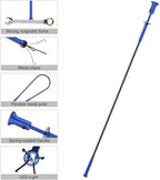 Housolution Grabber Tool Magnetic Four-claw Picker, Bendable Hose Reacher Pickup Sweeper with LED Lights, Flexible Long Handy Reaching Assist Tool for Litter Pick/Home Sink/Drain, Grabber Reacher Tool