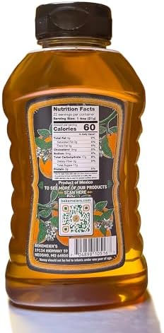 Bekemeier's 100% Pure, Raw Orange Blossom Honey - 16 ounces Squeeze Bottle