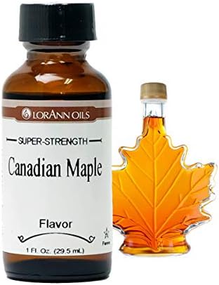 LorAnn Oils Super Strength Flavoring - Used For Candy Making, Flavoring Extracts, Baking, Hard Candy, and Flavor Oils - Bold, Natural Flavors 4X Stronger Than Extracts - Canadian Maple, 1 fl oz