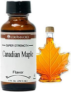 LorAnn Oils Super Strength Flavoring - Used For Candy Making, Flavoring Extracts, Baking, Hard Candy, and Flavor Oils - Bold, Natural Flavors 4X Stronger Than Extracts - Canadian Maple, 1 fl oz