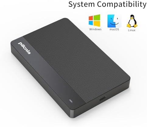 Ultra Slim Portable External Hard Drive USB3.0 HDD Storage 250GB for Xbox One X/S, Xbox 360, PS4, PC, Desktop, Laptop, MacBook, Chromebook