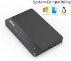 Ultra Slim Portable External Hard Drive USB3.0 HDD Storage 250GB for Xbox One X/S, Xbox 360, PS4, PC, Desktop, Laptop, MacBook, Chromebook