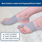 Hallux valgus correction device, toe correction device. Suitable for both men and women for the correction of hallux valgus. Hallux valgus splint (gray)