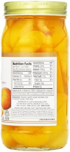 Kirkland Sliced Peaches, 24 Ounce (Pack of 4)