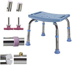 Shower Chair,Height Adjustable Shower Stool Bench Elderly Pregnant Women with Disabilities Baby Bath Seat,Blue