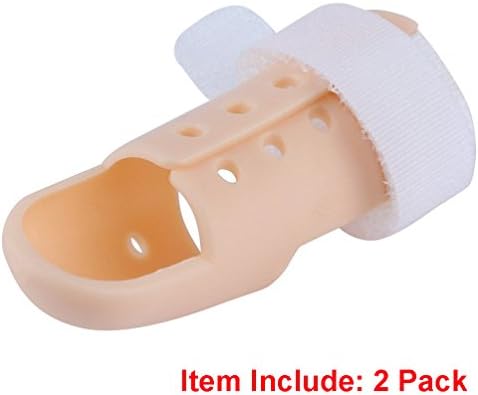 Thinvik [2 Piece Plastic Mallet Dip Finger Support Brace Splint Joint Protection Injury