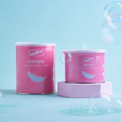 Depileve Hair Removal Wax - Intimate Extra Film Wax for Brazilian and Hollywood Wax - Moisturizing and Soothing for Delicate, Sensitive Skin - 14 oz