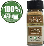 Pride of India – Ginger Fine Ground – Gourmet Spice – Blends Well – Good for Cooking/Baking/Tea & More – No Additives – Fresh Root Powder – Easy to Use – 2.2 oz. Small Dual Sifter Bottle