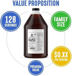 Lakanto Sugar Free Maple Flavored Syrup Sweetener with Monk Fruit and Erythritol, 128 fl oz