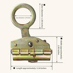 Rope Grab Fall Protection-Auto Locking Rope Grabs Fall Arrester,Used with 5/8” Lifeline Rope for Construction,Climbing, Fall-Protection Comply,Aerial Work