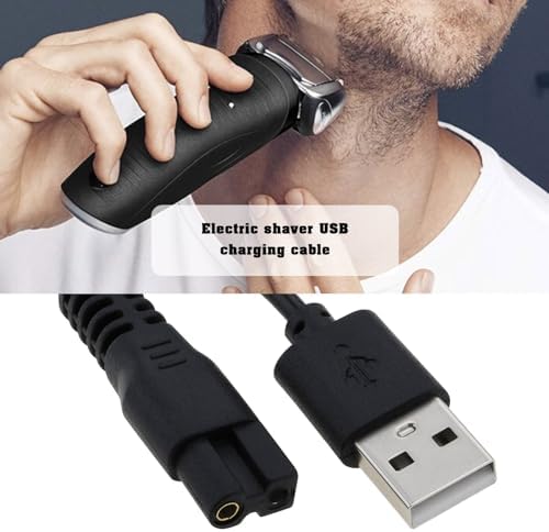 eMagTech 2Pcs 5V Shaver Trimmer USB Charger Cable Replacement Part Compatible with Brio Beardscape Hair Shaver Trimmer Power Cord and Other Shaving Tools