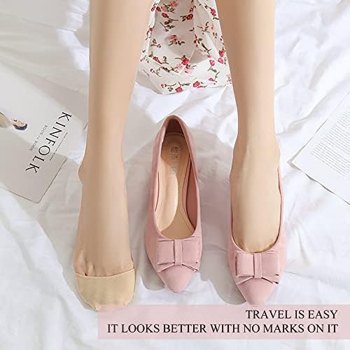 SooGree Ball of Foot Cushion Socks Women Toe Cover with Padding Toe Topper Liner Socks No Show Half Sock with Sponge Cushion