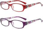 Reading Glasses for Women with Spring hinges 1.50 Lightweight Computer Readers with Blue Light Protection and Case