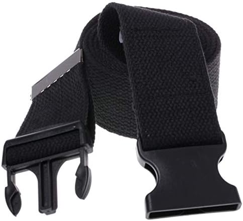 COW&COW Gait Belt 60inch - Transfer and Walking Assistance with Quick Release Buckle for Caregiver Nurse Therapist 2 inches(Black)