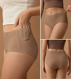 SHARICCA Seamless High Waisted Underwear for Women No Show Full Coverage Panties Nuage Microfiber Briefs Pack