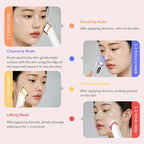 Face Lift Device – 8 in 1 Skin Tightening and Lifting, LED Light Therapy for Wrinkles, Korean Skin Care, Spa-Grade Facial Massager Lifting & Firming Beauty Massager (White)